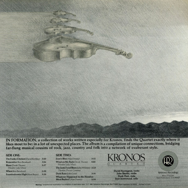 Kronos Quartet - In Formation | Reference Recordings (RR-9) - 4 Kronos Quartet - In Formation | Reference Recordings (RR-9) - 4