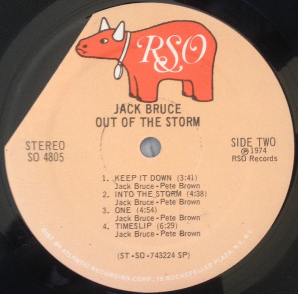 Jack Bruce - Out Of The Storm | RSO (SO 4805) - 4 Jack Bruce - Out Of The Storm | RSO (SO 4805) - 4