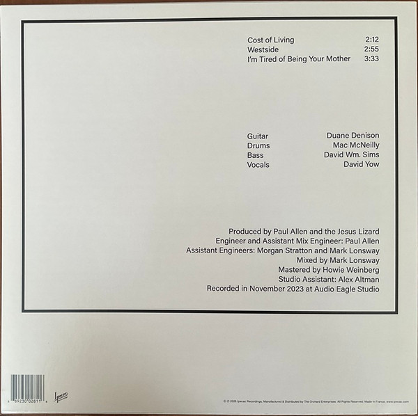 The Jesus Lizard - Flux (RSD2025) [Vinyl] | Ipecac Recordings (IPC281LP) - 2