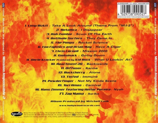 Various - Music From And Inspired By M:i-2 | Edel (0110302HWR) - 2 Various - Music From And Inspired By M:i-2 | Edel (0110302HWR) - 2