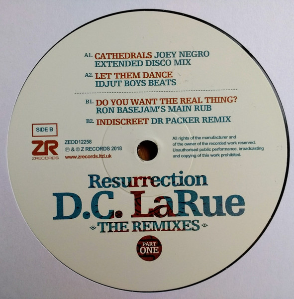 D.C. LaRue - Resurrection (The Remixes Part One) | Z Records (ZEDD12258) - 3 D.C. LaRue - Resurrection (The Remixes Part One) | Z Records (ZEDD12258) - 3