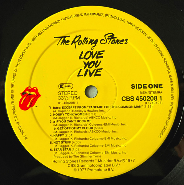 The Rolling Stones - Love You Live | Rolling Stones Records (CBS 450208 1) - 4