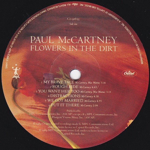 Paul McCartney - Flowers In The Dirt | Capitol Records (C1-91653) - 3