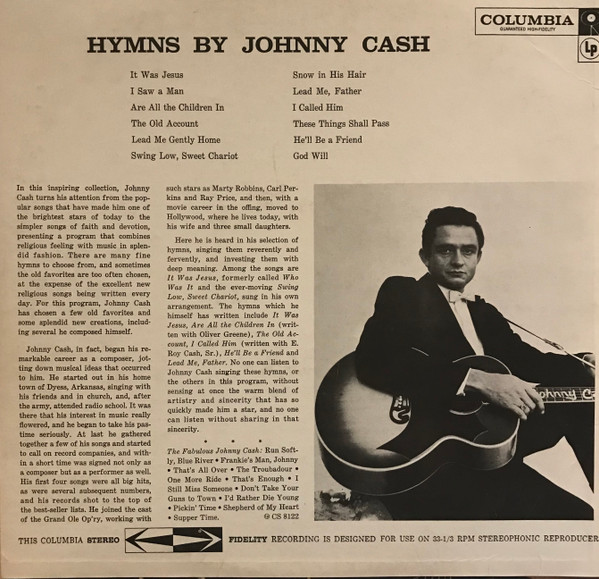 Johnny Cash - Hymns By Johnny Cash | Columbia (CS 8125) - 2