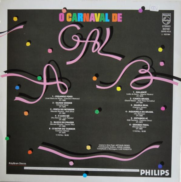 Gal Costa - O Carnaval De Gal | Philips (822 738-1)