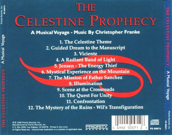 Christopher Franke - The Celestine Prophecy (A Musical Voyage) | Priority Records (P2 50571) - 2