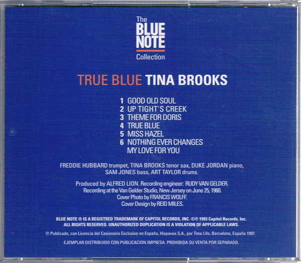 Tina Brooks - True Blue | Blue Note (TOCJ-4041) - 2