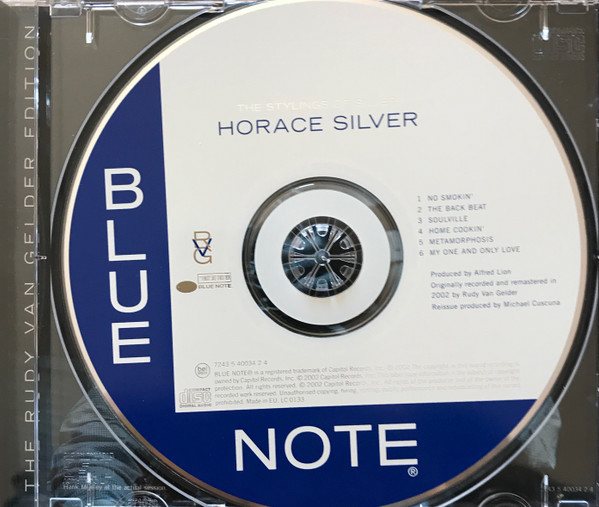 Horace Silver - Horace Silver Trio | Blue Note (7243 5 91725 2 1) - 3