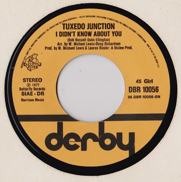 Tuxedo Junction - Chattanooga Choo Choo | Derby (DBR 10056) - 4