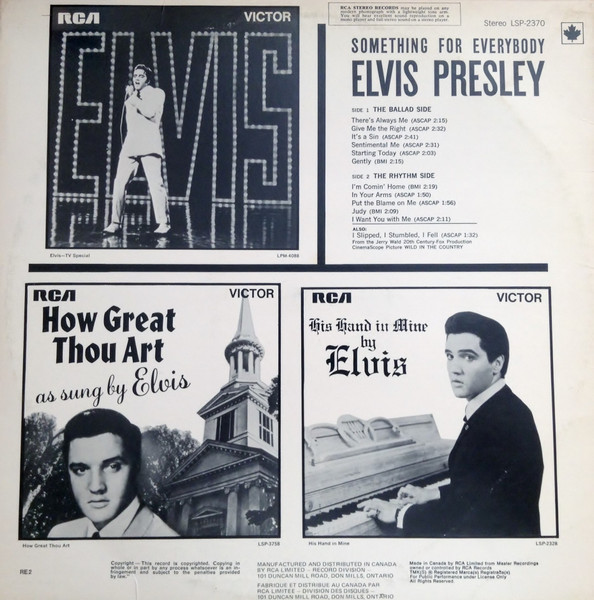 Elvis Presley - Something For Everybody | RCA Victor (LSP-2370) - 2 Elvis Presley - Something For Everybody | RCA Victor (LSP-2370) - 2