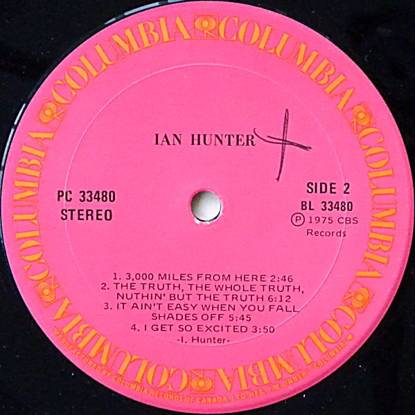 Ian Hunter - Ian Hunter | Columbia (PC 33480) - 4