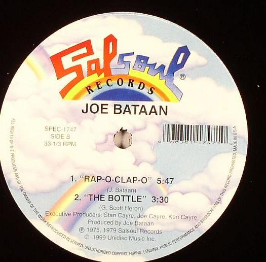 Joe Bataan - Mestizo / Rap-O-Clap-O / The Bottle | Salsoul Records (SPEC-1747) - 2 Joe Bataan - Mestizo / Rap-O-Clap-O / The Bottle | Salsoul Records (SPEC-1747) - 2