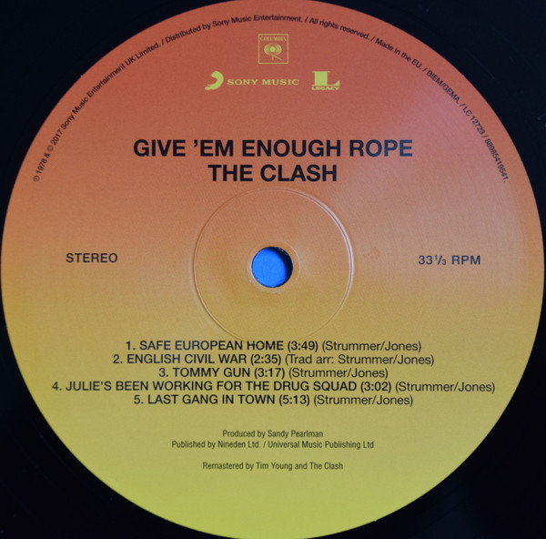 The Clash - Give 'Em Enough Rope | Columbia (88985419541) - 3