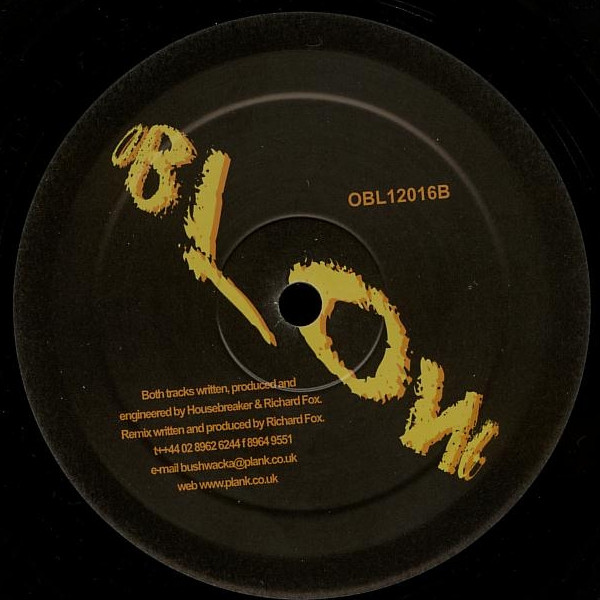 Housebreaker & Blue Noise - Blunt | Oblong Records (OBL12016) - 2