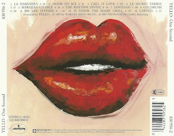 Yello - One Second | Mercury (830 956-2) - 2