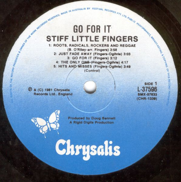 Stiff Little Fingers - Go For It | Chrysalis (L 37596) - 3