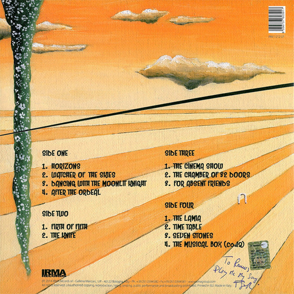 Gazzara - Play Me My Song (Gazzara Plays Genesis) | Irma Records (IRM 1212 LP) - 2