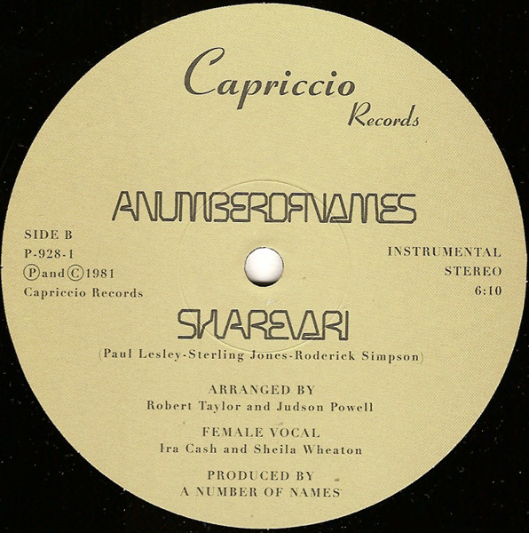 A Number Of Names - Sharevari | Capriccio Records (P-928) - 2 A Number Of Names - Sharevari | Capriccio Records (P-928) - 2