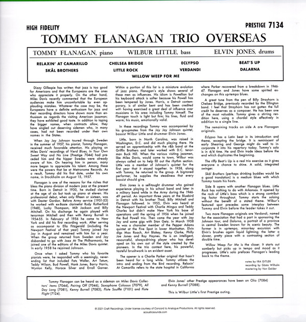 Tommy Flanagan - Overseas | Analogue Productions (APRJ 7134) - 2