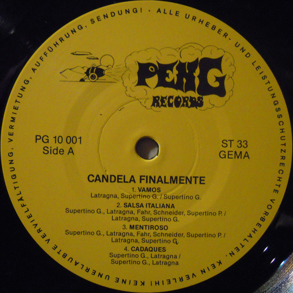 Candela - Finalmente | PENG Records (PG 10001) - 3