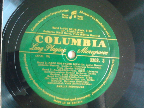 Amália Rodrigues - Amália Encores | Columbia (33CS.3) - 3