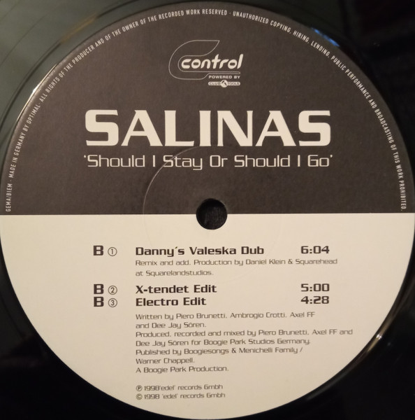 Salinas - Should I Stay Or Should I Go | Control (0042660 CON) - 3