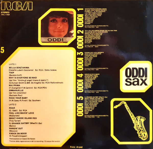 Gianni Oddi - 5 | RCA (TPL1-1101) - 2