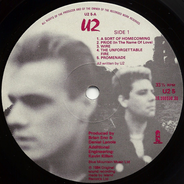 U2 - The Unforgettable Fire | Island Records (U25) - 3 U2 - The Unforgettable Fire | Island Records (U25) - 3