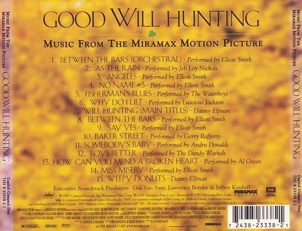 Various - Good Will Hunting (Music From The Miramax Motion Picture) | Capitol Records (7243 8 23338 2 1) - 2 Various - Good Will Hunting (Music From The Miramax Motion Picture) | Capitol Records (7243 8 23338 2 1) - 2