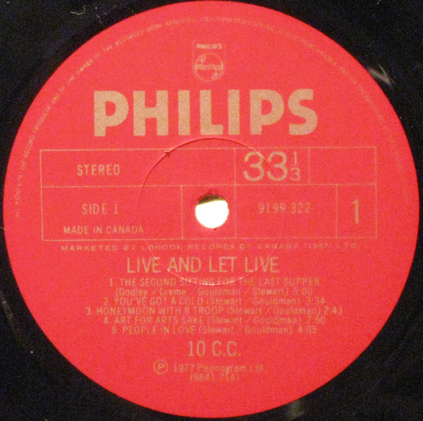 10cc - Live And Let Live | Philips (6641 714) - 4
