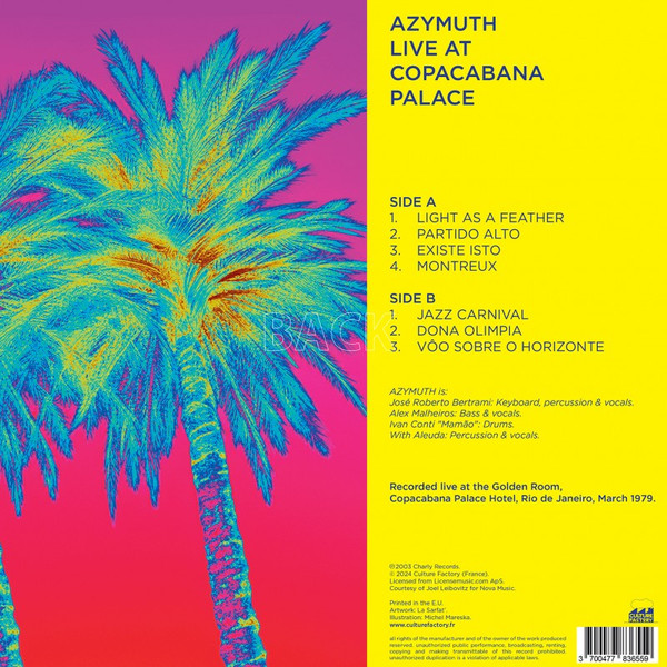 Azymuth - Live At The Copacabana Palace | Culture Factory (783 655) - 2 Azymuth - Live At The Copacabana Palace | Culture Factory (783 655) - 2