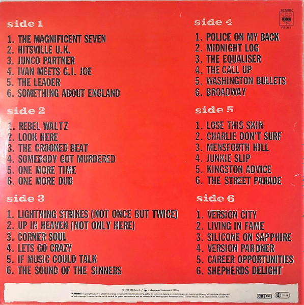 The Clash - Sandinista! | CBS (FSLN 1) - 4 The Clash - Sandinista! | CBS (FSLN 1) - 4