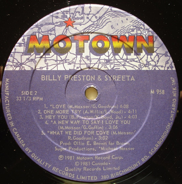 Billy Preston & Syreeta - Billy Preston & Syreeta | Motown (M 958) - 4