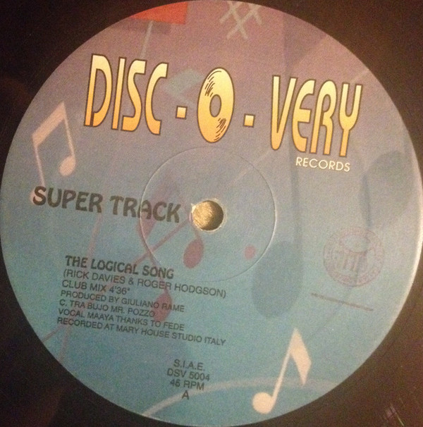 Supertrack - The Logical Song | Disc-O-Very Records (DSV 5004) - main Supertrack - The Logical Song | Disc-O-Very Records (DSV 5004) - main