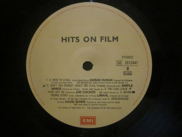 Various - Hits On Film | EMI (64 2612441) - 4