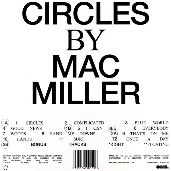 Mac Miller - Circles | Warner Records (0093624905592) - 2 Mac Miller - Circles | Warner Records (0093624905592) - 2