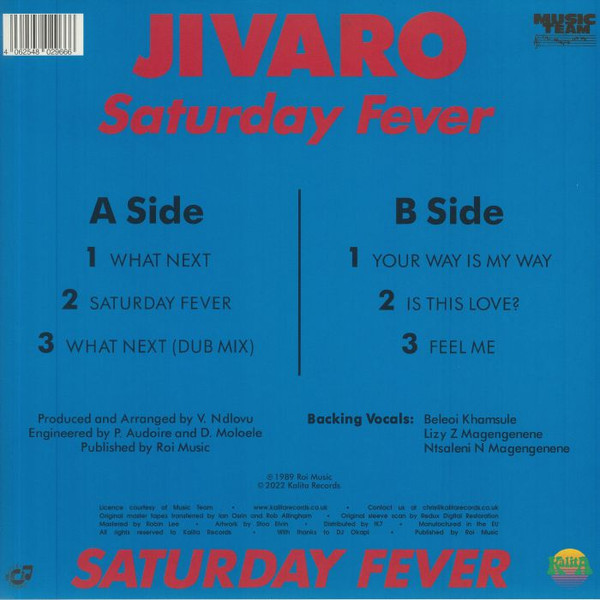 Jivaro - Saturday Fever | Kalita Records (KALITA LP007) - 2 Jivaro - Saturday Fever | Kalita Records (KALITA LP007) - 2