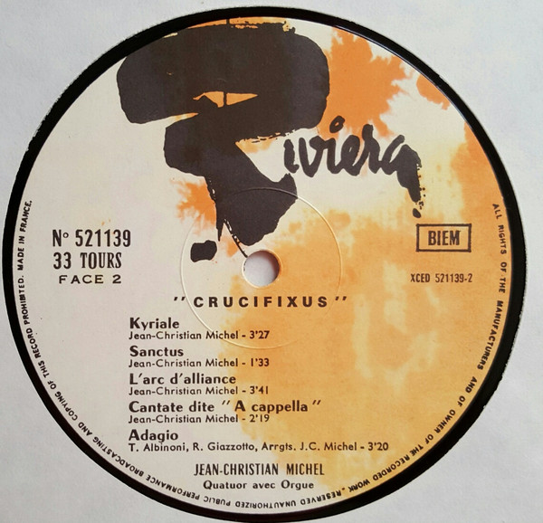 Jean-Christian Michel - Crucifixus | Riviera (521 139) - 2 Jean-Christian Michel - Crucifixus | Riviera (521 139) - 2