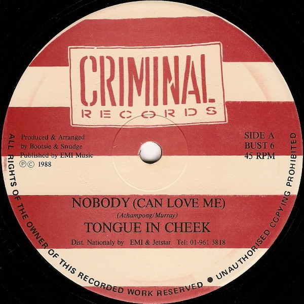 Tongue N Cheek - Nobody (Can Love Me) | Criminal Records (BUST 6) - main Tongue N Cheek - Nobody (Can Love Me) | Criminal Records (BUST 6) - main