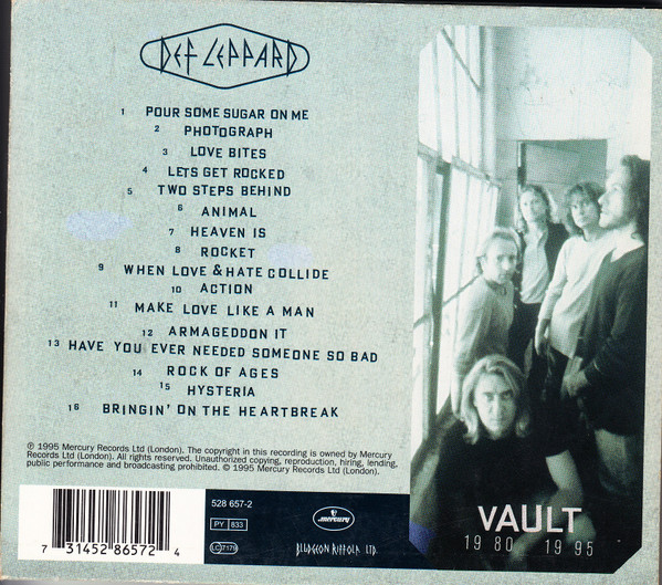 Def Leppard - Vault: Def Leppard Greatest Hits 1980-1995 | Mercury (528 657-2) - 2