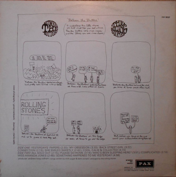 The Rolling Stones - Between The Buttons | PAX (Isk 1027) - 2