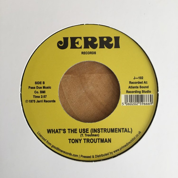 Tony Troutman - What's The Use | Jerri Records (J-102) - 2 Tony Troutman - What's The Use | Jerri Records (J-102) - 2