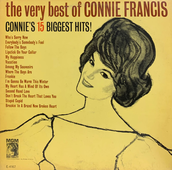 Connie Francis - The Very Best Of Connie Francis (Connie's 15 Biggest Hits) | MGM Records (E-4167)