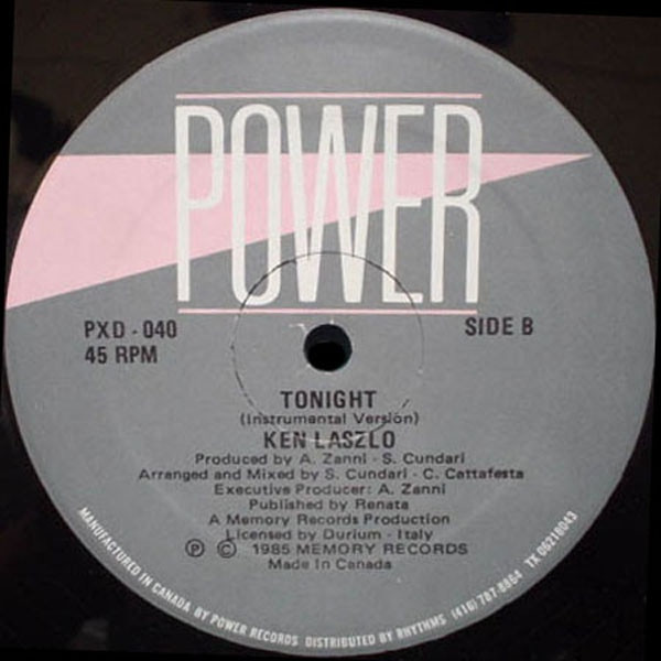 Ken Laszlo - Tonight | Power Records (PXD - 040) - 2 Ken Laszlo - Tonight | Power Records (PXD - 040) - 2
