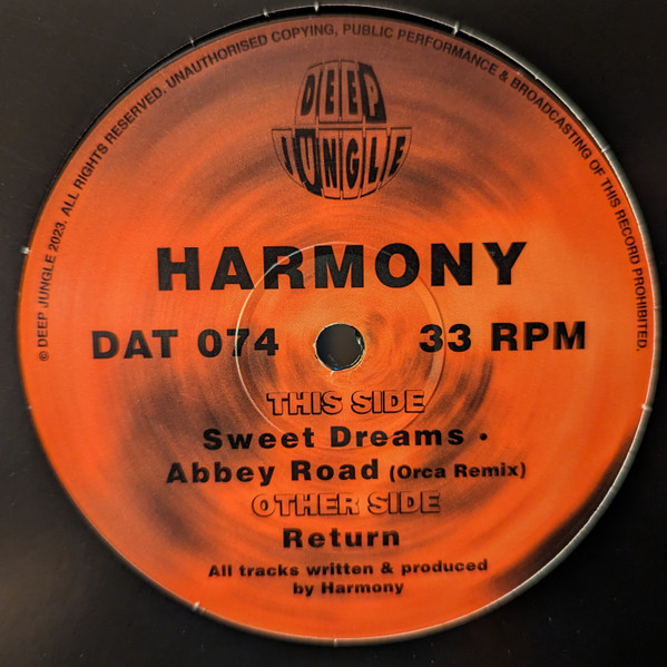 DJ Harmony - Return / Abbey Road (Orca Remix) / Sweet Dreams | Deep Jungle (DAT 074)