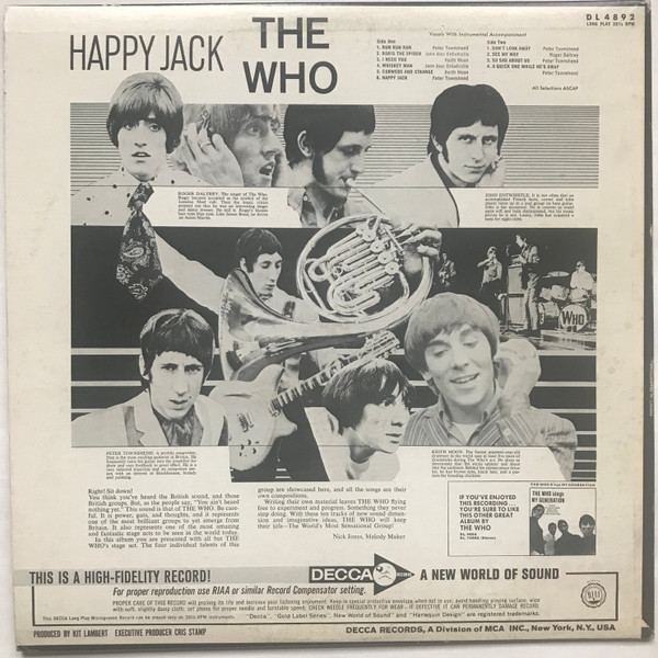 The Who - Happy Jack | Decca (DL 4892) - 2 The Who - Happy Jack | Decca (DL 4892) - 2