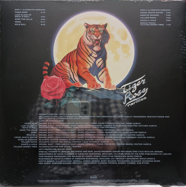 Robert Hunter - Tiger Rose Rarities | Rhino Records (R1 727421) - 2 Robert Hunter - Tiger Rose Rarities | Rhino Records (R1 727421) - 2