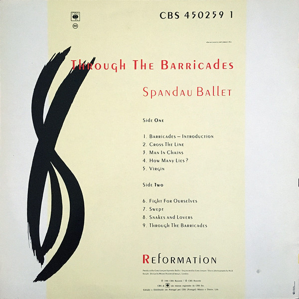 Spandau Ballet - Through The Barricades | CBS (CBS 450259 1) - 2