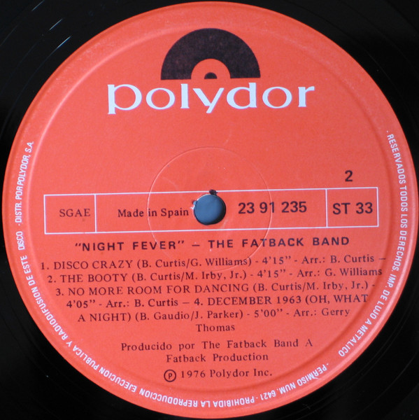 The Fatback Band - Night Fever | Polydor (23 91 235) - 4
