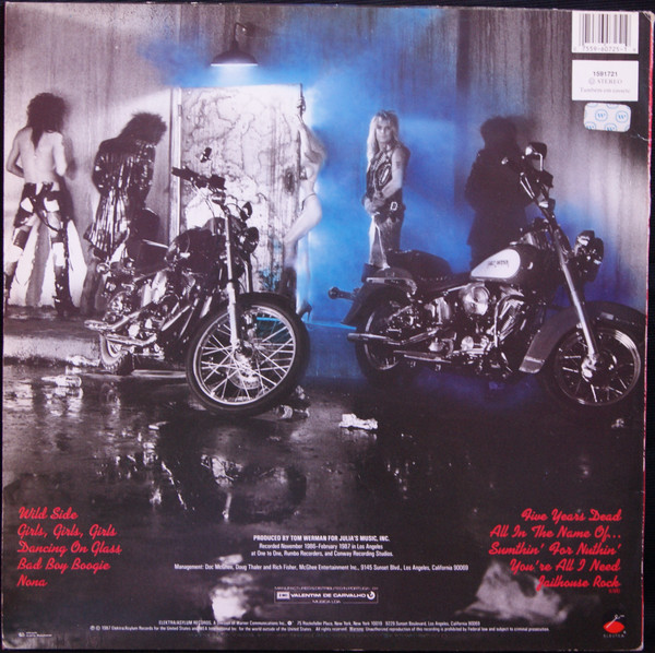 Mötley Crüe - Girls, Girls, Girls | Elektra (1591721) - 2 Mötley Crüe - Girls, Girls, Girls | Elektra (1591721) - 2